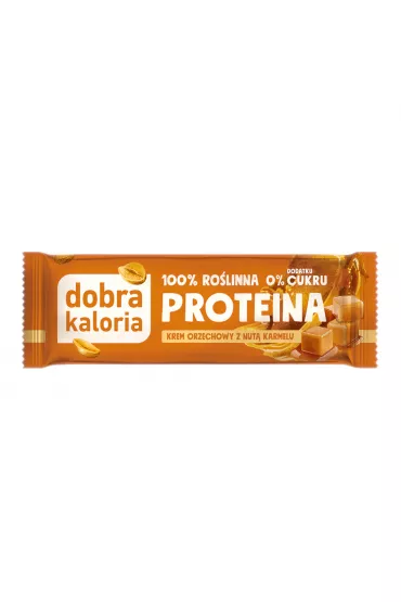 Dobra Kaloria Baton proteinowy z kremem orzechowym i karmelem 42 g