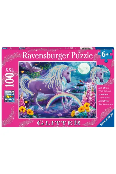 Puzzle 100 el. XXL Brokatowy jednoro�ec Ravensburger