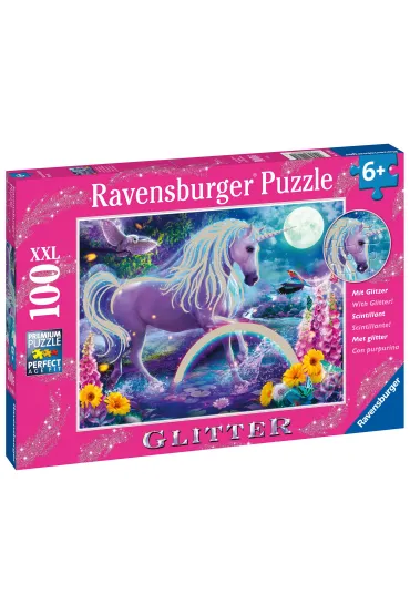 Puzzle 100 el. XXL Brokatowy jednoro�ec Ravensburger