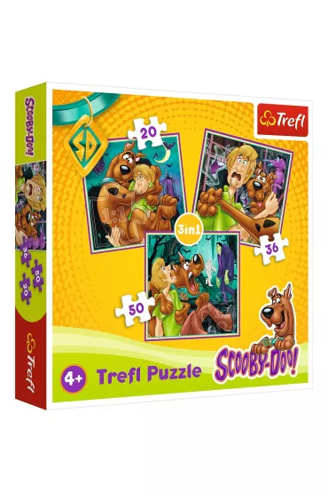 Puzzle 20,36,50 el. Scooby Doo Uwaga! Duchy! Trefl