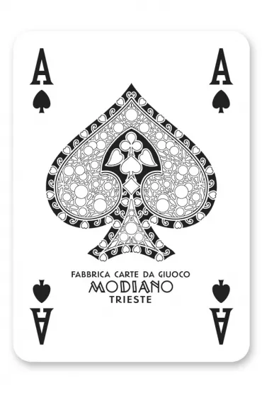 Poker Club, karty do gry, czerwony Modiano