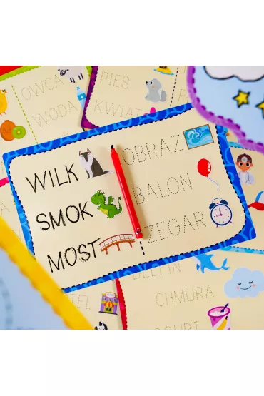Montessori. Dugopis z 18 tabliczkami Lisciani