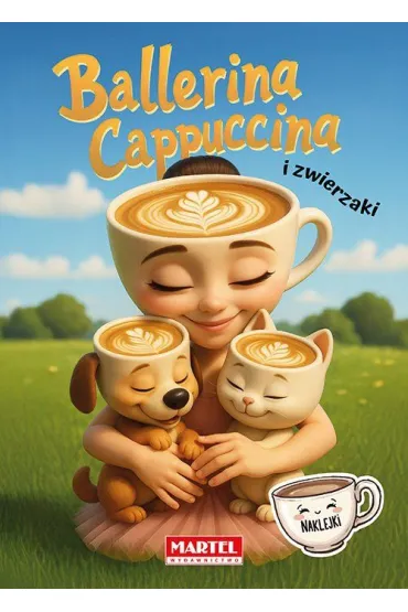 Ballerina Cappuccina i zwierzaki. Kolorowanka z naklejkami - Agata Niemirska