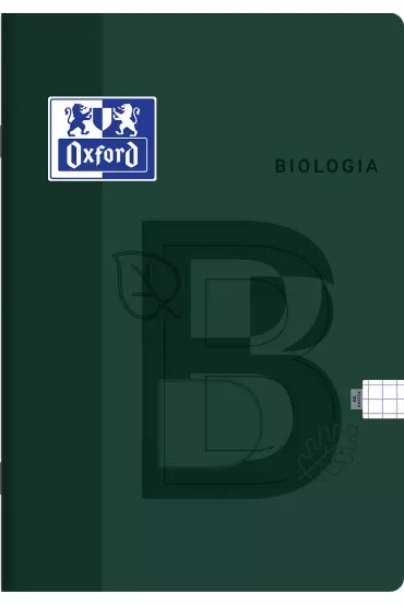 Oxford Zeszyt Biologia A5 z marginesem kratka, 5 mm, margines 60 kartek