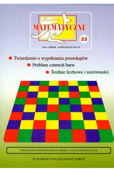 Miniatury matematyczne 22 Twierdzenie... - Maria Ciszewska-Nowak, Zbigniew Bobi�ski, Jarek Pawe�