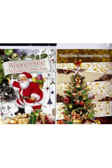 Karnet �wi�teczny A5-BNB religijny lub �wiecki MIX WZOR�W