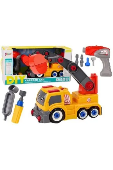 Ci�ar�wka kresk�wkowa DIY pomara�czowy z d�wigiem LeanToys