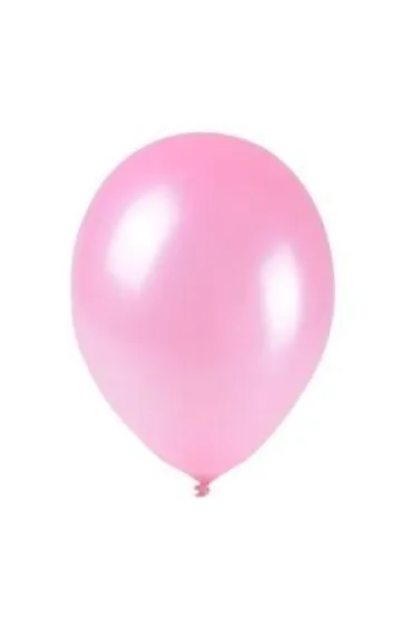 Balony metalizowane jasnor�owe 25 cm 100 szt.