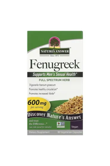 Natures Answer Fenugreek - Kozieradka Suplement diety 90 kaps.