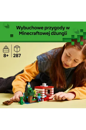 LEGO Minecraft Dom TNT w d�ungli 21275