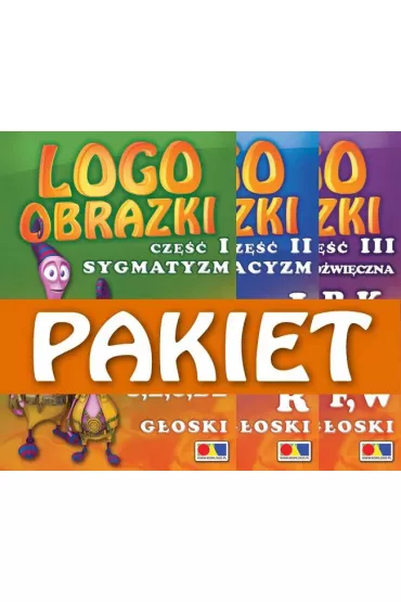 Pakiet Logoobrazki. Tomy 1-3: Sygmatyzm, Rotacyzm, Mowa bezd�wi�czna