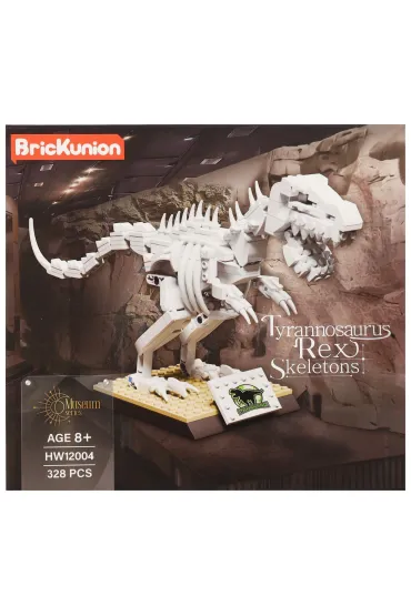 Klocki konstrukcyjne 328 element�w Szkielet Dino T-Rex A-0720