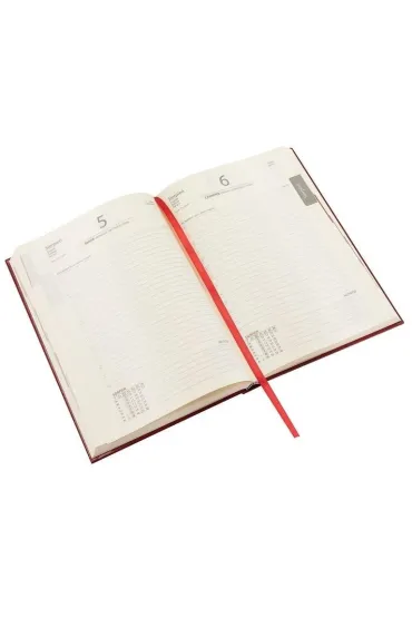 Easy Stationery Kalendarz ksi��kowy 2026 A5 czerwony EASY