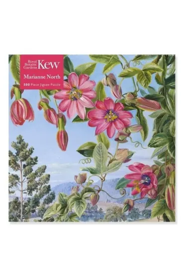 Puzzle 500 el. Widok w ogrodzie Brisbane Kew Marianne Flame Tree