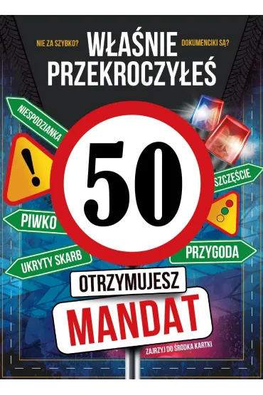 Armin Style KARNET URODZINY 50 B6 Z KOP AS GM-1271 FOL