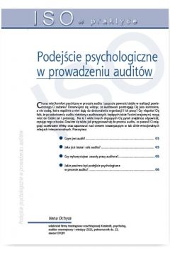eBook Podejcie psychologiczne w prowadzeniu auditw pdf