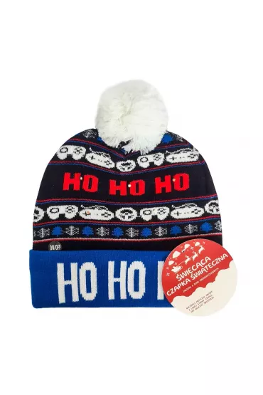 Czapka LED. Ho, ho, ho