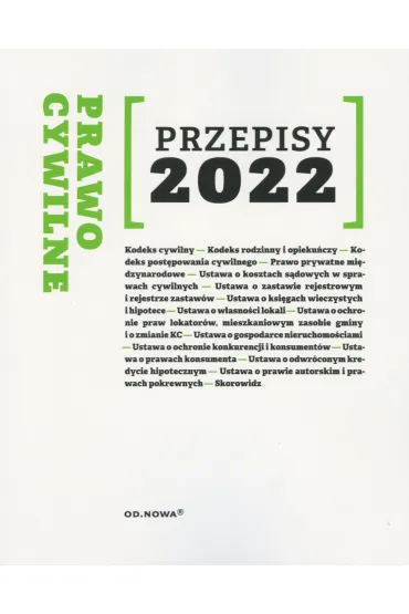 Przepisy 2022. Prawo cywilne - Agnieszka Kaszok