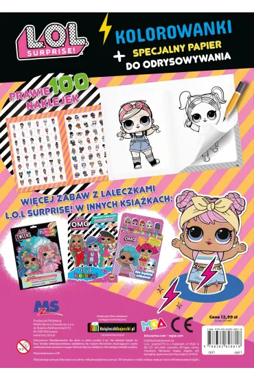 L.O.L. Surprise! Odrysuj koloruj. B�dzie zabawa, z�otko!