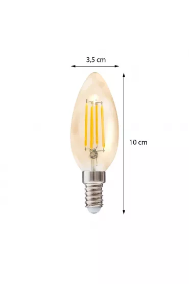 Atmosphera arwka LED Flame Straight 2W E14