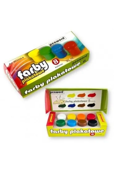 Penword Farby plakatowe 8 x 20 ml