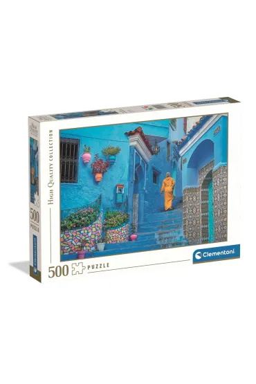 Puzzle 500el Blue of Chefchaquen CLEMENTONI 35616 CLM