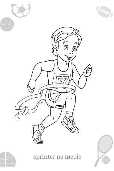 Maluszkowe malowanie. Sportowcy