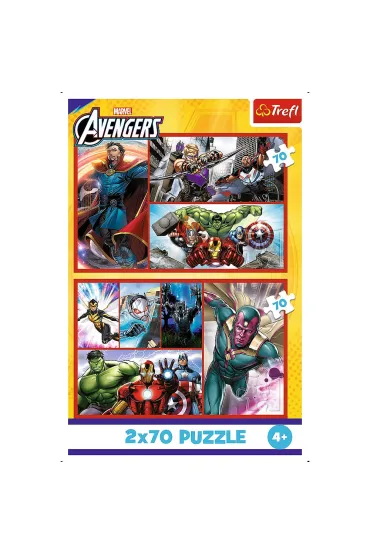 Puzzle 2x70 el. Zosta� bohaterem Trefl