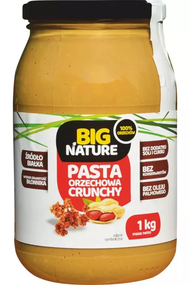 Big Nature Pasta orzechowa crunchy 1 kg