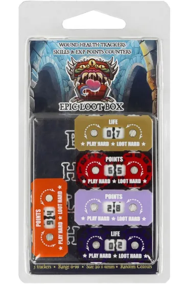Epic Loot Box Trackers Counters Range 0-99 20x41mm Random Colour