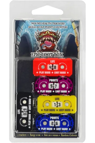 Epic Loot Box Trackers Counters Range 0-99 20x41mm Random Colour