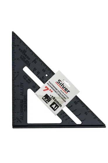 Silver K�townik stolarski aluminiowy przymiar 7"