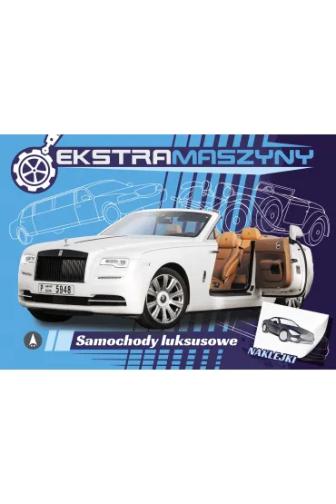 Malowanka A4  NAKLEJKI Ekstramaszyny. Samochody luksusowe SKRZAT 075601 - Marek Regner, Agnieszka Kochanowska Sabljak