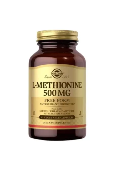 Solgar L-Methionine 500 mg Suplement diety 90 kaps.