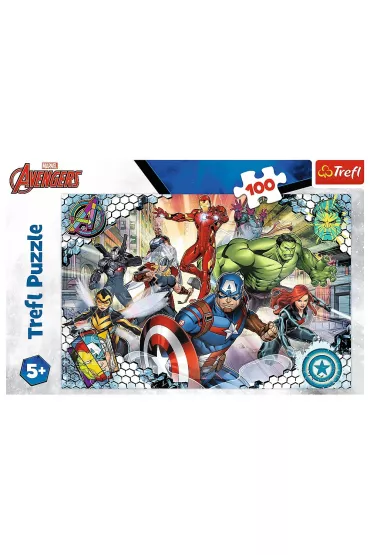 Puzzle 100 el. S�awni Avengers. Disney Marvel Trefl