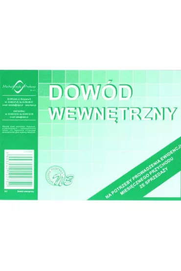 Michalczyk i Prokop Dow�d wewn�trzny N-3