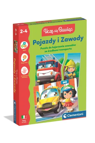 Pojazdy i zawody uk�adanka edukacyjna 2-4l CLEMENTONI 50416  CLM