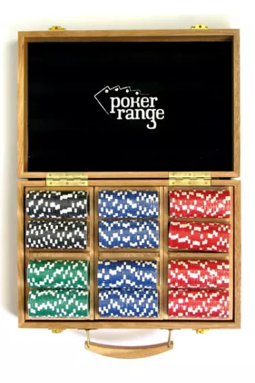 �etony pokerowe Premium Drewno 300 szt. 14g