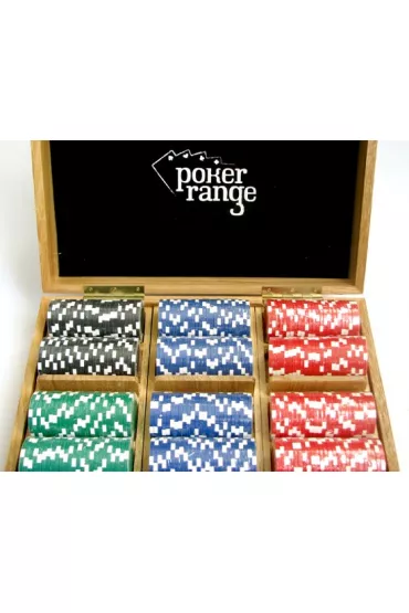 �etony pokerowe Premium Drewno 300 szt. 14g