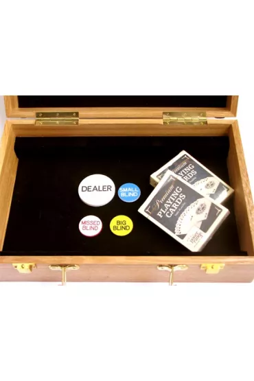 �etony pokerowe Premium Drewno 300 szt. 14g