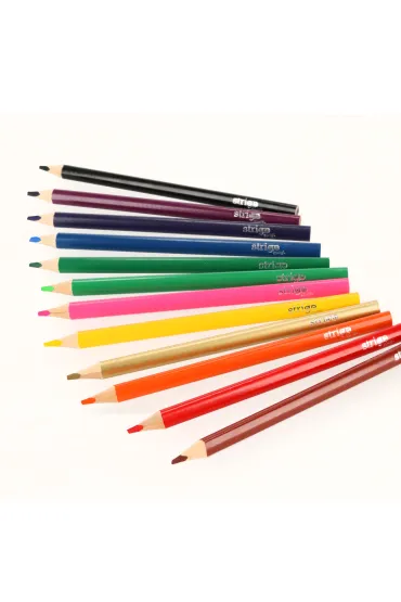 Strigo Kredki o��wkowe Jumbo tr�jk�tne z temper�wk� 12 szt.