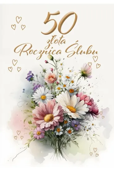 Trend Kartka okoliczno�ciowa Rocznica �lubu 50