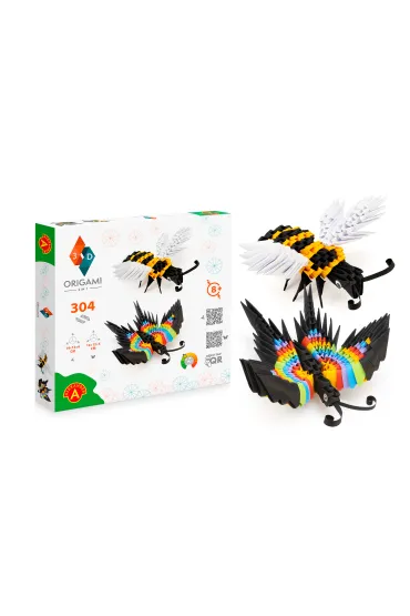 Origami 3D. 2w1 Motyl, Pszczo�a Alexander