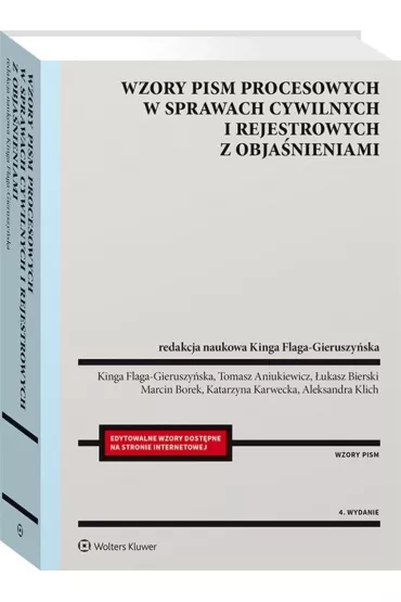Wzory pism procesowych w sprawach cywilnych..