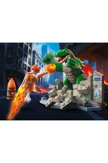 PLAYMOBIL Heroes Playmobil Bohaterski pojedynek z jaszczurem 71831