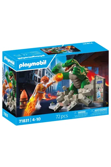 PLAYMOBIL Heroes Playmobil Bohaterski pojedynek z jaszczurem 71831