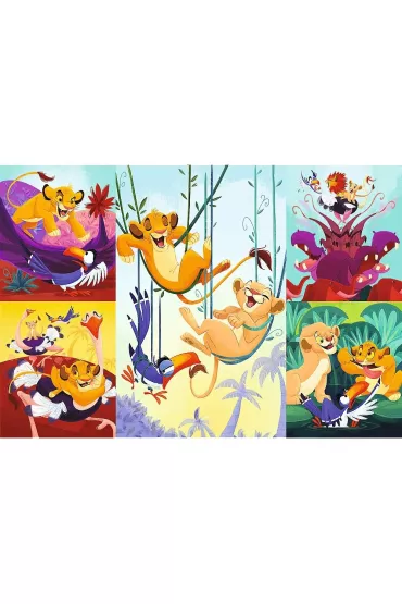 Puzzle 100 el. Dzielny Kr�l Lew Trefl