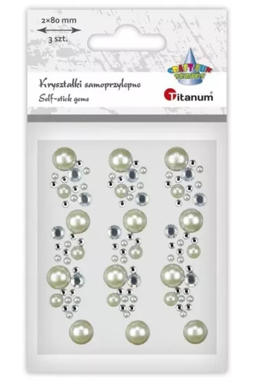 Titanum Kryszta�ki samoprzylepne na pasku 3 szt