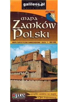 Mapa turystyczno-samochodowa - Zamki Polski 1:900 000