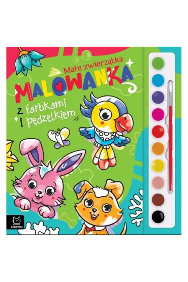 Ma�e zwierz�tka. Malowanka z farbkami i p�dzelkiem - Anna Podg�rska